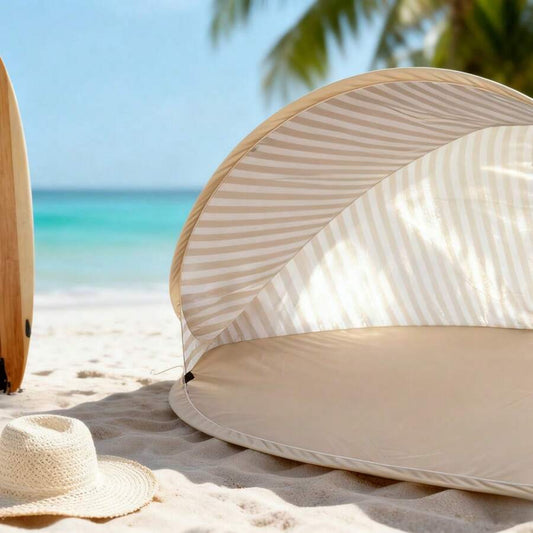 Easy Trip 2-Person Pop-Up Beach Tent — Instant Setup, Portable Sunshade for Outdoor Activities.