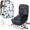 Women's Vacuum Travel Backpack, 18×14×8 Inch Carry-On for Spirit Airlines, Laptop Hiking Rucksack-white