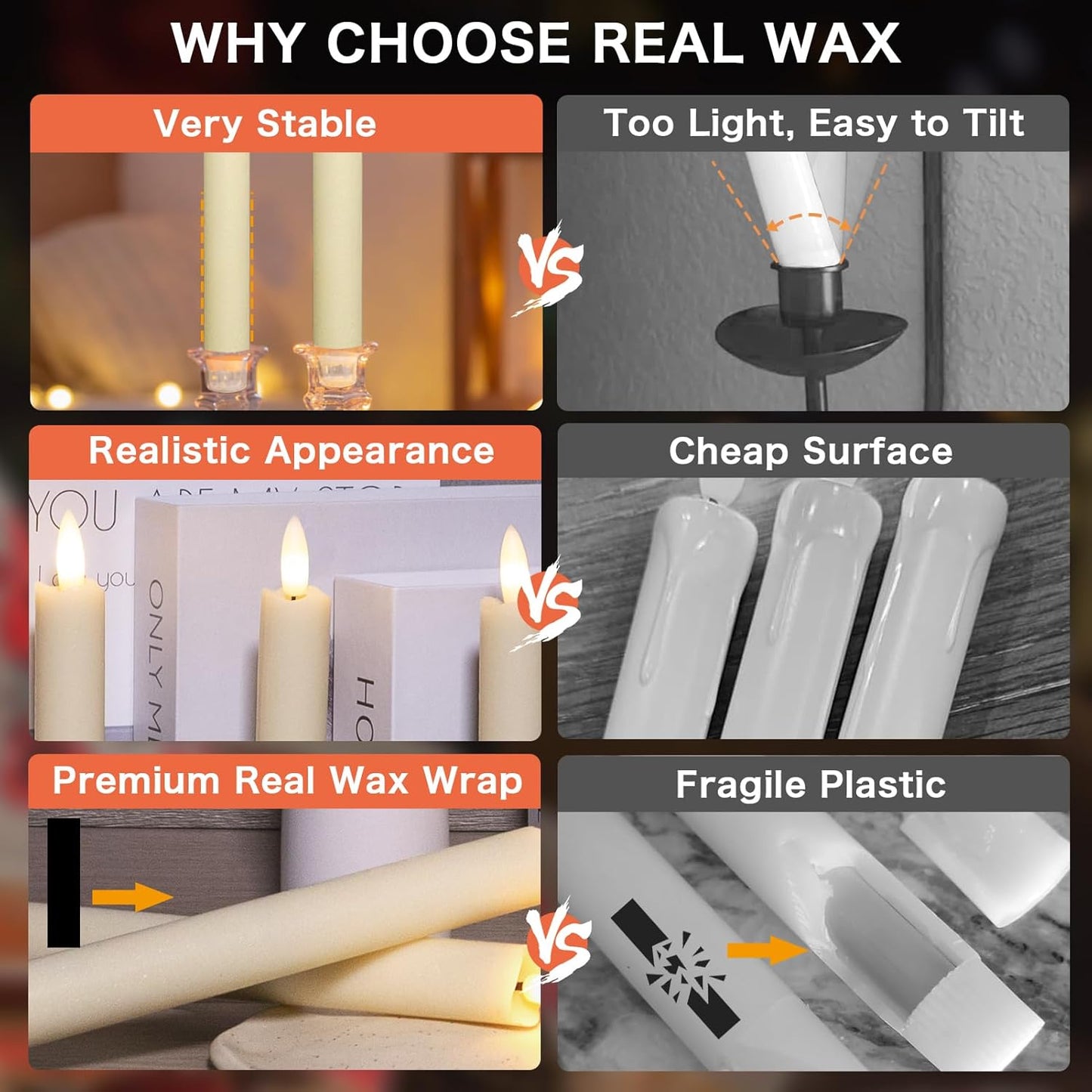 Rechargeable Remote Control LED Candle